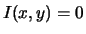 $I(x,y)=0$